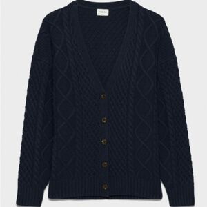 Aritzia Wilfred Peggy Cardigan – Black – Size S (Oversized Fit)